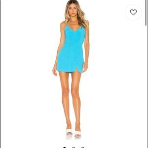 Revolve Micah Mini Dress in Teal